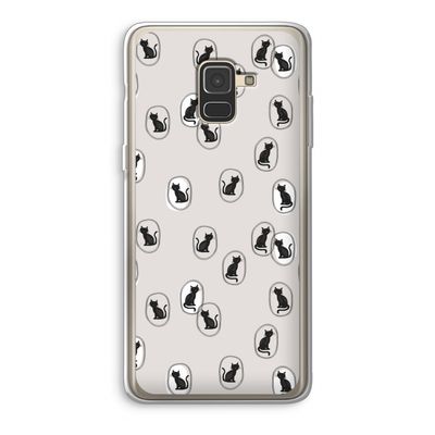 Miauw: Samsung Galaxy A8 (2018) Transparant Hoesje