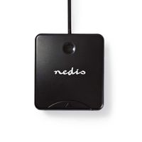 Nedis Kaartlezer | Smart Card (ID) | USB 2.0 | 1 stuks - CRDRU2SM1BK CRDRU2SM1BK