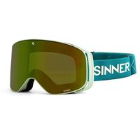 Sinner Olympia skibril - Mat Blauw - Groen/Gouden lens - thumbnail