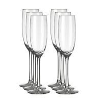 Royal Leerdam Champagneglazen/flutes Plaza - 12x stuks - transparant - 190 ml - glas