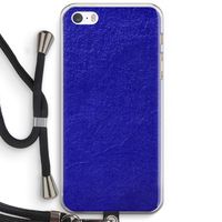 Majorelle Blue: iPhone 5 / 5S / SE Transparant Hoesje met koord