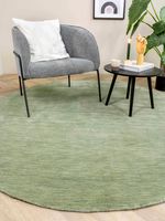 MOMO Rugs - Vloerkleed Panorama Uni Rond Green - 200 rond