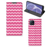 OPPO A73 5G | Hoesje met Magneet | Waves Pink