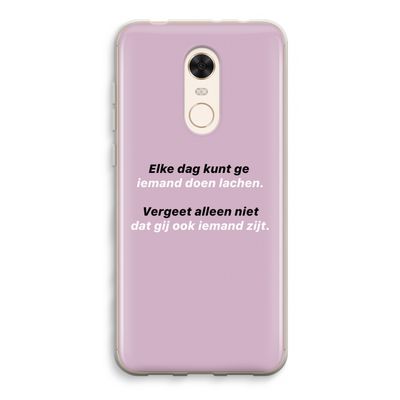 gij zijt ook iemand: Xiaomi Redmi 5 Transparant Hoesje