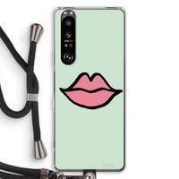 Kusje: Sony Xperia 1 III Transparant Hoesje met koord