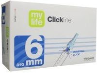 Ypsomed Mylife clickfine pen 0.25 x 6 (100 st)