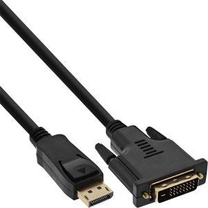 InLine 17112 video kabel adapter 2 m DVI-D DisplayPort Zwart