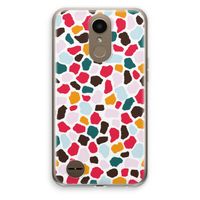 Colored Giraffe: LG K10 (2017) Transparant Hoesje
