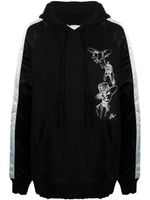 Greg Lauren hoodie Souvenir à design brodé - Noir - thumbnail