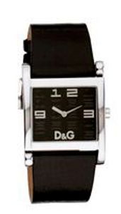 Horlogeband Dolce & Gabbana 3719240462 Leder Zwart 21mm