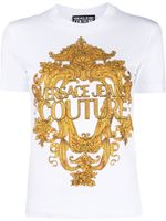 Versace Jeans Couture t-shirt à logo brodé - Blanc