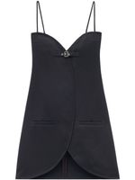 Courrèges robe Ellipse à coupe courte - Noir