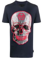 Philipp Plein t-shirt à ornements en cristal - Bleu