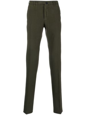 Incotex pantalon de costume slim Batavia à plis marqués - Vert