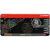 Set Viltstiften Stabilo Pen 68 Metallic 8 Onderdelen Multicolour