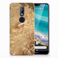 Nokia 7.1 | TPU | Siliconen hoesje | Marmer Creme