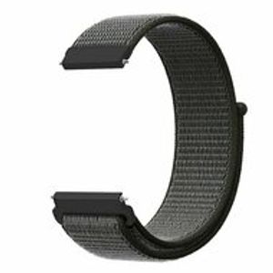 Sport Loop nylon bandje - Donkergroen met grijze band - Huawei Watch GT 2 & GT 3 - 42mm