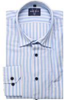 Marvelis Casual Modern Fit Overhemd lichtblauw/wit, Gestreept