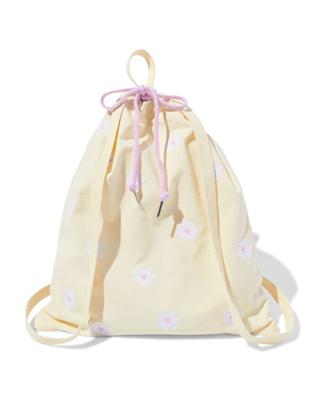 HEMA Canvas Tas 42x36cm Trekkoord Bloemen