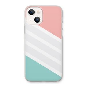 Strepen pastel: iPhone 13 Transparant Hoesje