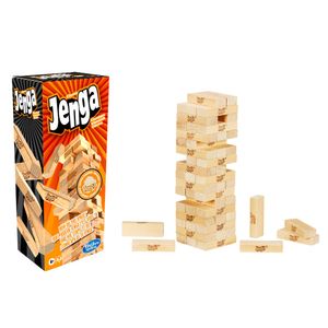 Hasbro Jenga Classic Spel om fijne motoriek te oefenen Kinderen & volwassenen