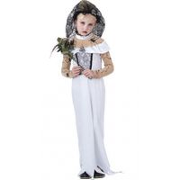 Zombie bruid kostuum voor meisjes 128 - 6-8 jr  -