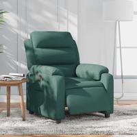 Fauteuil verstelbaar elektrisch stof donkergroen