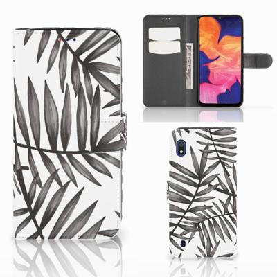 Samsung Galaxy A10 Hoesje Leaves Grey Samsung Galaxy A10 Hoesje Leaves Grey