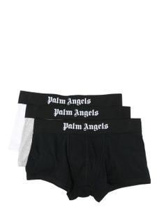 Palm Angels lot de trois boxers à bande logo - Gris