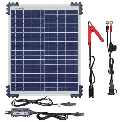 OPTIMATE Solar DUO + 20W-zonnepaneel (TM522-D2), Druppelladers voor de moto, 12V/12,8V 1,67A
