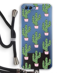 Cactus Lover: Honor 10 Transparant Hoesje met koord