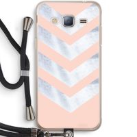 Marmeren pijlen: Samsung Galaxy J3 (2016) Transparant Hoesje met koord