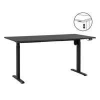Leen Bakker - Bureau Homeworx Zit/sta Elektrisch Verstelbaar - / - 75/118x160x80 Cm - Hout - Zwart