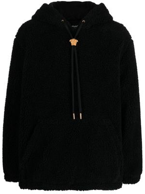 Versace hoodie en polaire à motif Medusa brodé - Noir