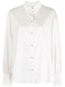 Adeam chemise Camellia en popeline - Blanc