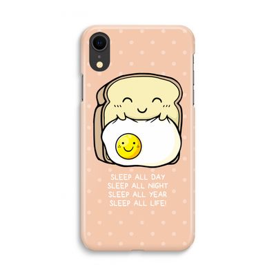 Sleep All Day: iPhone XR Volledig Geprint Hoesje