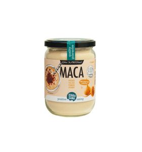 Raw maca high energy poeder in glas bio