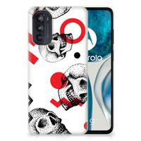 Silicone Back Case Motorola Moto G52/G82 Skull Red - thumbnail