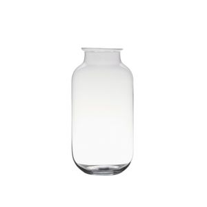 Transparante home-basics vaas/vazen van glas 35 x 17 cm   -
