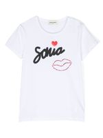 SONIA RYKIEL ENFANT t-shirt à logo imprimé - Blanc