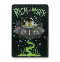 Rick & Morty Tin Sign Spaceship 15 x 21 cm