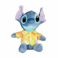 Disney pluche knuffel Stitch - Lilo and Stitch - Hawaii blouse geel - 30 cm - Bekende figuren   - - thumbnail