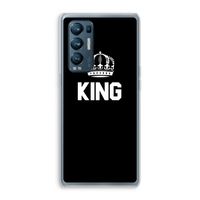 King zwart: Oppo Find X3 Neo Transparant Hoesje