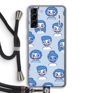 Gezichtjes: Samsung Galaxy S21 Plus Transparant Hoesje met koord