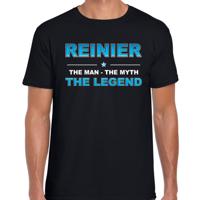 Reinier Voornaam cadeau - The man, The myth the legend - zwart - voor heren - verjaardag