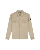 Malelions Suedine Overshirt Blouse Heren Bruin - Maat XS - Kleur: Bruin | Soccerfanshop