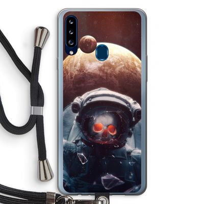 Voyager: Samsung Galaxy A20s Transparant Hoesje met koord
