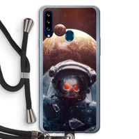 Voyager: Samsung Galaxy A20s Transparant Hoesje met koord
