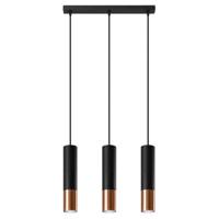 Hanglamp LOOPEZ 3L zwart/koper