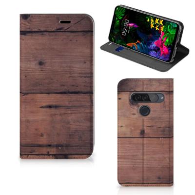 LG G8s Thinq Book | Wallet Case | Old Wood
